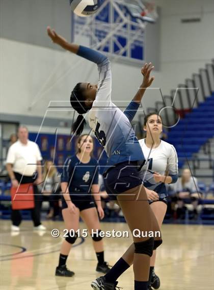 Thumbnail 3 in Upland Christian Academy vs. Santa Clarita Christian (CIF-SS D5AA Final) photogallery.