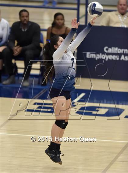 Thumbnail 2 in Upland Christian Academy vs. Santa Clarita Christian (CIF-SS D5AA Final) photogallery.
