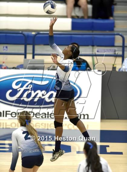 Thumbnail 1 in Upland Christian Academy vs. Santa Clarita Christian (CIF-SS D5AA Final) photogallery.