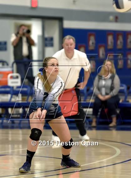 Thumbnail 2 in Upland Christian Academy vs. Santa Clarita Christian (CIF-SS D5AA Final) photogallery.