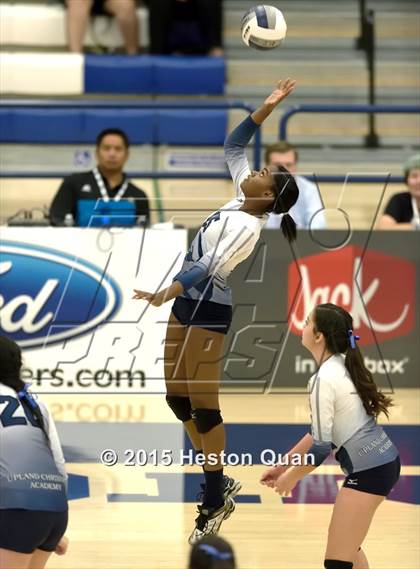 Thumbnail 1 in Upland Christian Academy vs. Santa Clarita Christian (CIF-SS D5AA Final) photogallery.