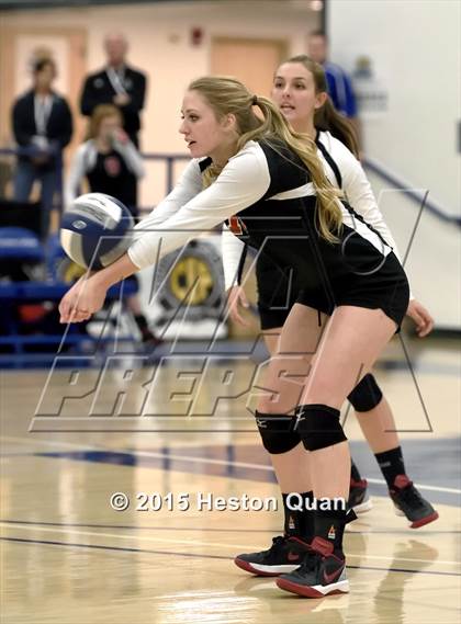 Thumbnail 2 in Upland Christian Academy vs. Santa Clarita Christian (CIF-SS D5AA Final) photogallery.