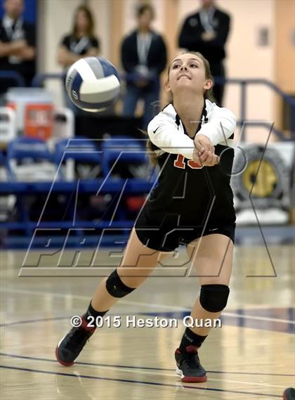 Thumbnail 2 in Upland Christian Academy vs. Santa Clarita Christian (CIF-SS D5AA Final) photogallery.