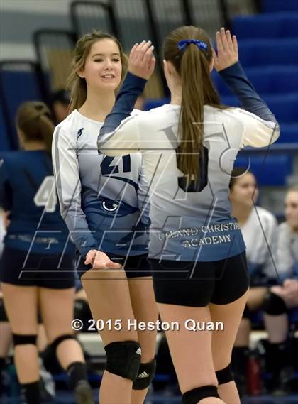Thumbnail 3 in Upland Christian Academy vs. Santa Clarita Christian (CIF-SS D5AA Final) photogallery.