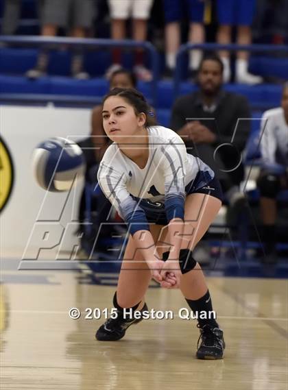 Thumbnail 2 in Upland Christian Academy vs. Santa Clarita Christian (CIF-SS D5AA Final) photogallery.