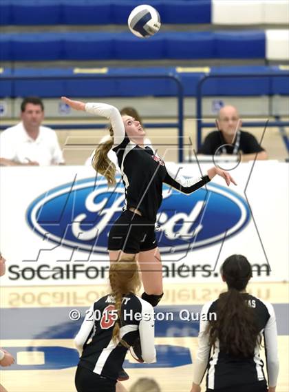 Thumbnail 2 in Upland Christian Academy vs. Santa Clarita Christian (CIF-SS D5AA Final) photogallery.