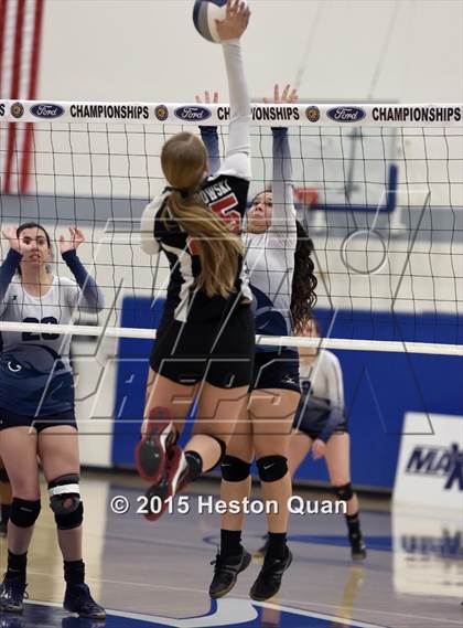 Thumbnail 2 in Upland Christian Academy vs. Santa Clarita Christian (CIF-SS D5AA Final) photogallery.