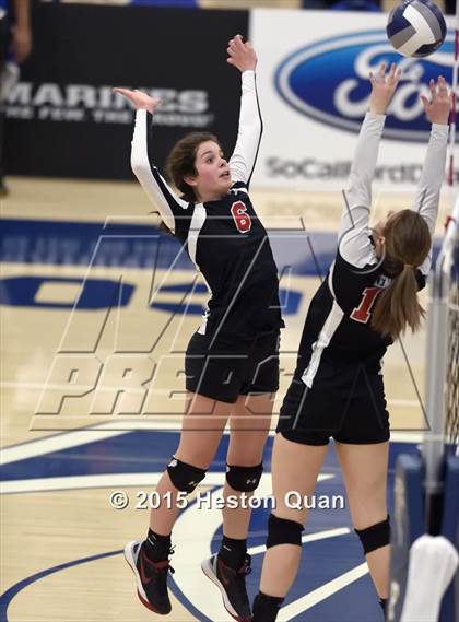 Thumbnail 1 in Upland Christian Academy vs. Santa Clarita Christian (CIF-SS D5AA Final) photogallery.