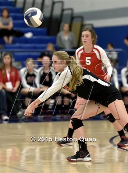 Thumbnail 2 in Upland Christian Academy vs. Santa Clarita Christian (CIF-SS D5AA Final) photogallery.