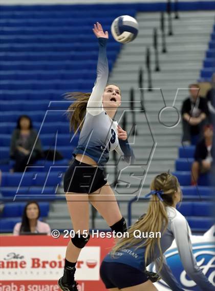Thumbnail 3 in Upland Christian Academy vs. Santa Clarita Christian (CIF-SS D5AA Final) photogallery.