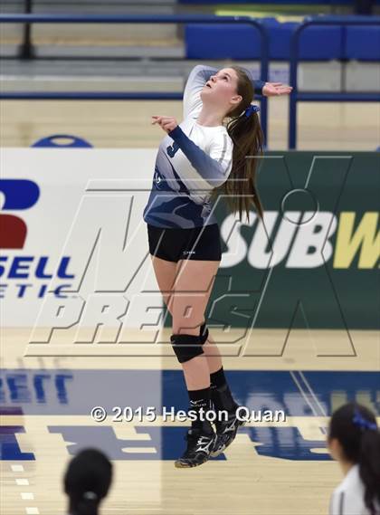 Thumbnail 3 in Upland Christian Academy vs. Santa Clarita Christian (CIF-SS D5AA Final) photogallery.