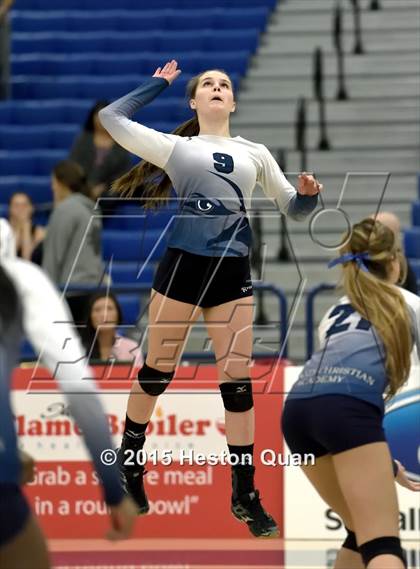 Thumbnail 3 in Upland Christian Academy vs. Santa Clarita Christian (CIF-SS D5AA Final) photogallery.