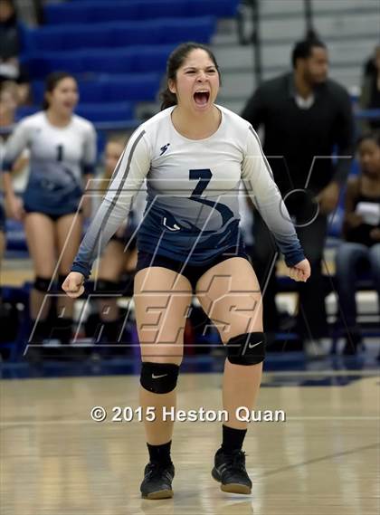Thumbnail 2 in Upland Christian Academy vs. Santa Clarita Christian (CIF-SS D5AA Final) photogallery.