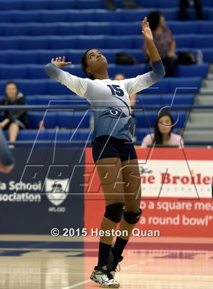 Thumbnail 3 in Upland Christian Academy vs. Santa Clarita Christian (CIF-SS D5AA Final) photogallery.