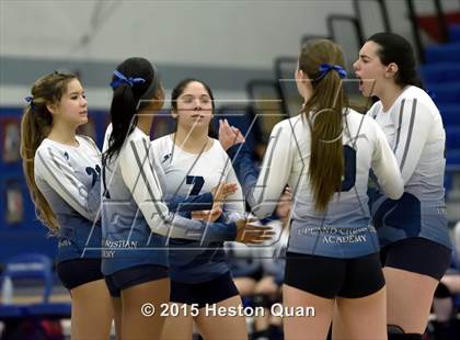 Thumbnail 1 in Upland Christian Academy vs. Santa Clarita Christian (CIF-SS D5AA Final) photogallery.