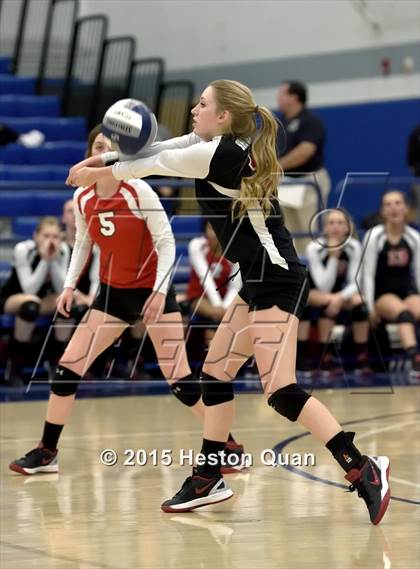 Thumbnail 2 in Upland Christian Academy vs. Santa Clarita Christian (CIF-SS D5AA Final) photogallery.