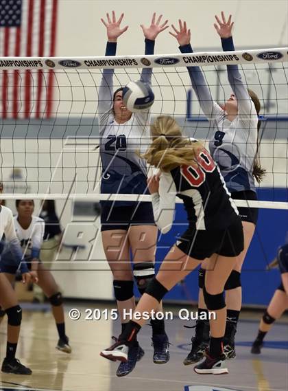 Thumbnail 2 in Upland Christian Academy vs. Santa Clarita Christian (CIF-SS D5AA Final) photogallery.