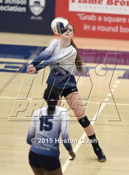 Thumbnail 2 in Upland Christian Academy vs. Santa Clarita Christian (CIF-SS D5AA Final) photogallery.