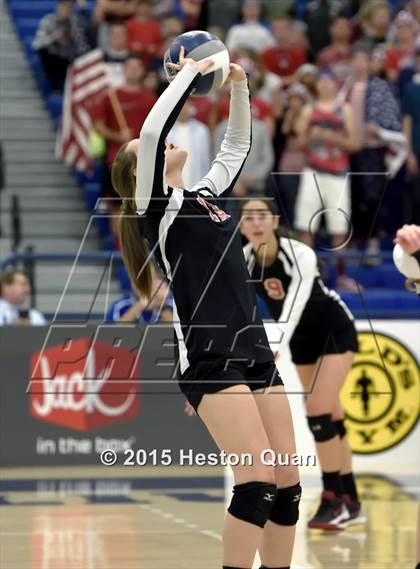 Thumbnail 2 in Upland Christian Academy vs. Santa Clarita Christian (CIF-SS D5AA Final) photogallery.