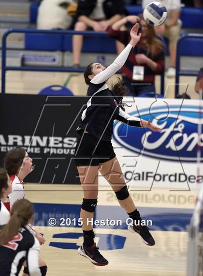 Thumbnail 2 in Upland Christian Academy vs. Santa Clarita Christian (CIF-SS D5AA Final) photogallery.