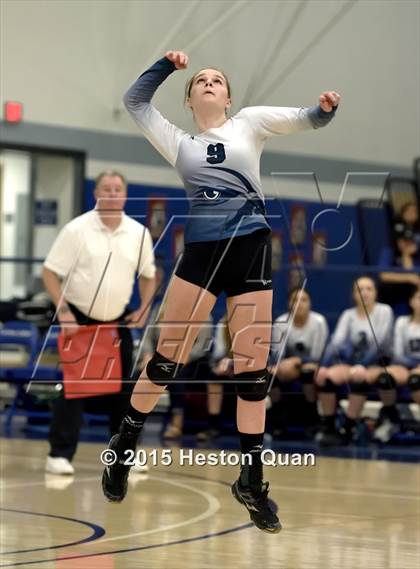 Thumbnail 2 in Upland Christian Academy vs. Santa Clarita Christian (CIF-SS D5AA Final) photogallery.