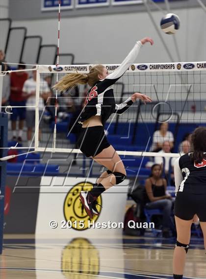 Thumbnail 1 in Upland Christian Academy vs. Santa Clarita Christian (CIF-SS D5AA Final) photogallery.