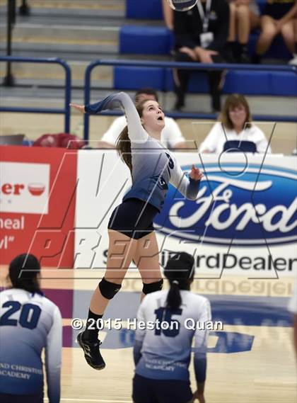 Thumbnail 1 in Upland Christian Academy vs. Santa Clarita Christian (CIF-SS D5AA Final) photogallery.