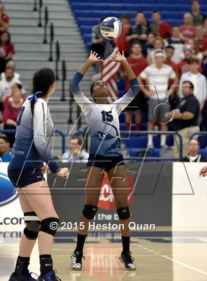 Thumbnail 3 in Upland Christian Academy vs. Santa Clarita Christian (CIF-SS D5AA Final) photogallery.