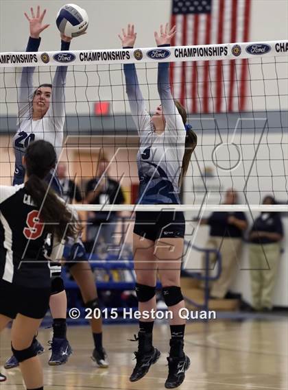 Thumbnail 3 in Upland Christian Academy vs. Santa Clarita Christian (CIF-SS D5AA Final) photogallery.