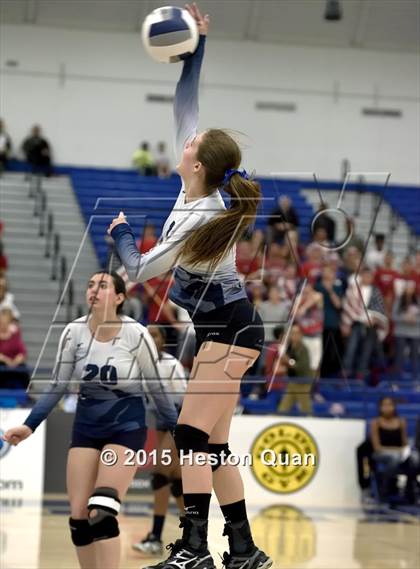 Thumbnail 2 in Upland Christian Academy vs. Santa Clarita Christian (CIF-SS D5AA Final) photogallery.