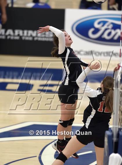 Thumbnail 2 in Upland Christian Academy vs. Santa Clarita Christian (CIF-SS D5AA Final) photogallery.