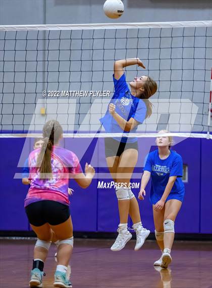 Thumbnail 2 in Triton vs Gray's Creek (Jack Britt's 19th Annual Volleyball Jamboree)(scrimmage) photogallery.