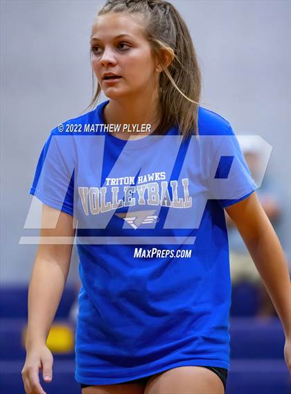 Thumbnail 2 in Triton vs Gray's Creek (Jack Britt's 19th Annual Volleyball Jamboree)(scrimmage) photogallery.