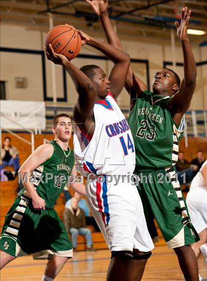Thumbnail 2 in Bishop Hendricken vs Archbishop Stepinac (Catholic School Showcase) photogallery.
