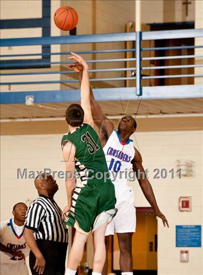 Thumbnail 2 in Bishop Hendricken vs Archbishop Stepinac (Catholic School Showcase) photogallery.