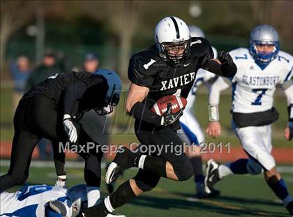 Thumbnail 2 in Glastonbury vs. Xavier (CIAC Class LL Semifinal) photogallery.