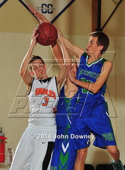 Thumbnail 2 in Pacifica Christian vs California School for the Deaf (MaxPreps Holiday Classic) photogallery.