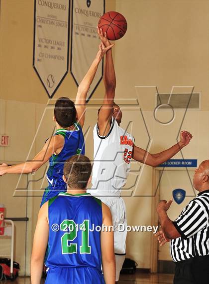 Thumbnail 1 in Pacifica Christian vs California School for the Deaf (MaxPreps Holiday Classic) photogallery.