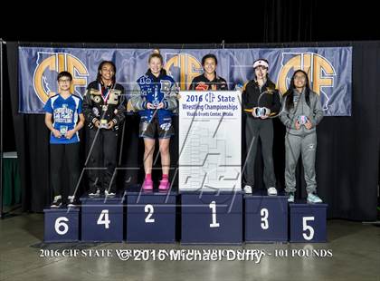Thumbnail 2 in CIF State Girls Wrestling Championships (Awards) photogallery.