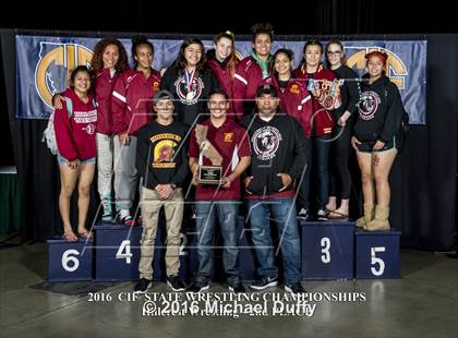 Thumbnail 2 in CIF State Girls Wrestling Championships (Awards) photogallery.