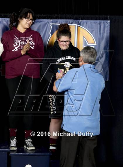 Thumbnail 2 in CIF State Girls Wrestling Championships (Awards) photogallery.