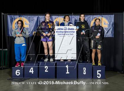 Thumbnail 2 in CIF State Girls Wrestling Championships (Awards) photogallery.