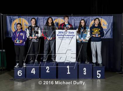 Thumbnail 1 in CIF State Girls Wrestling Championships (Awards) photogallery.
