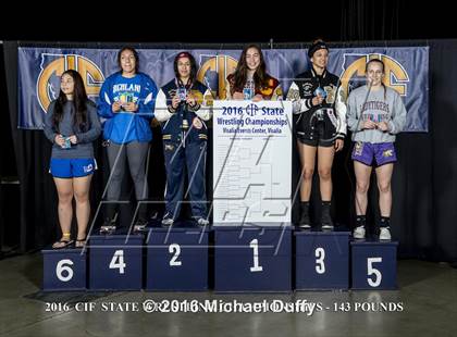 Thumbnail 2 in CIF State Girls Wrestling Championships (Awards) photogallery.