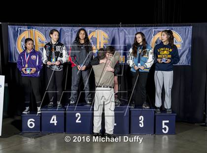 Thumbnail 3 in CIF State Girls Wrestling Championships (Awards) photogallery.