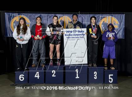 Thumbnail 2 in CIF State Girls Wrestling Championships (Awards) photogallery.