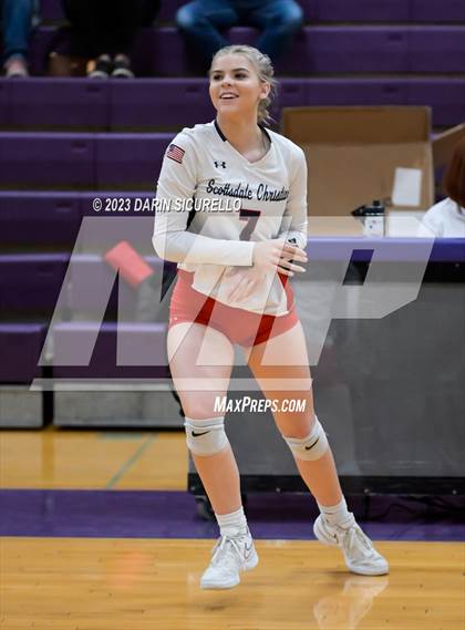 Thumbnail 2 in Scottsdale Christian Academy vs Odyssey Institute (AIA 3A Round 1 Playoff) photogallery.