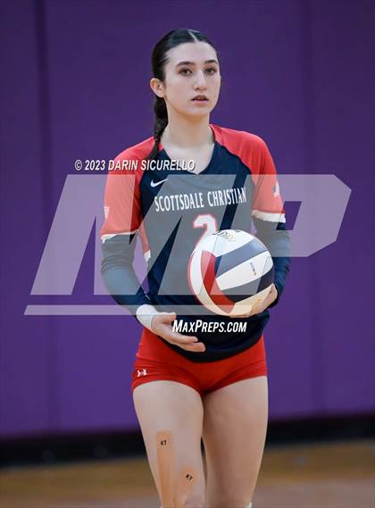 Thumbnail 2 in Scottsdale Christian Academy vs Odyssey Institute (AIA 3A Round 1 Playoff) photogallery.