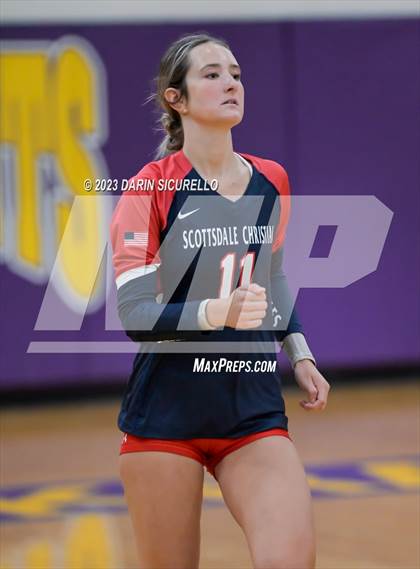 Thumbnail 2 in Scottsdale Christian Academy vs Odyssey Institute (AIA 3A Round 1 Playoff) photogallery.