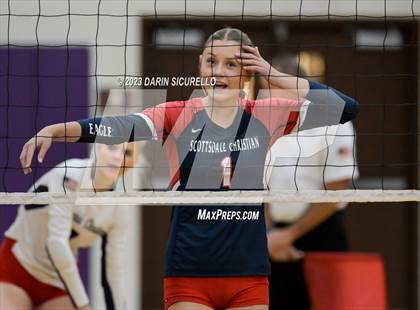 Thumbnail 2 in Scottsdale Christian Academy vs Odyssey Institute (AIA 3A Round 1 Playoff) photogallery.